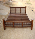 Sheesham Wood Diamond Bed without Storage – Design 2