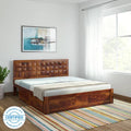 Sheesham Wood Diamond Bed without Storage – Design 3