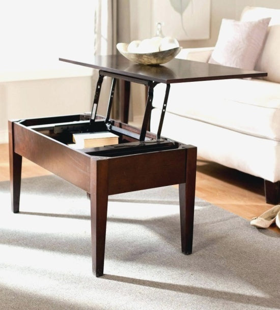 Sheesham Wood Hydraulic Lift Coffee Table