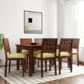 Sheesham Wood 6 Seater Dining Set – Design 4