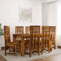 Sheesham Wood 6 Seater Dining Set – Design 6