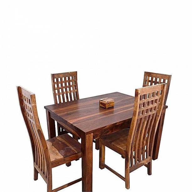 Sheesham Wood 4 Seater Dining Set – Design 3