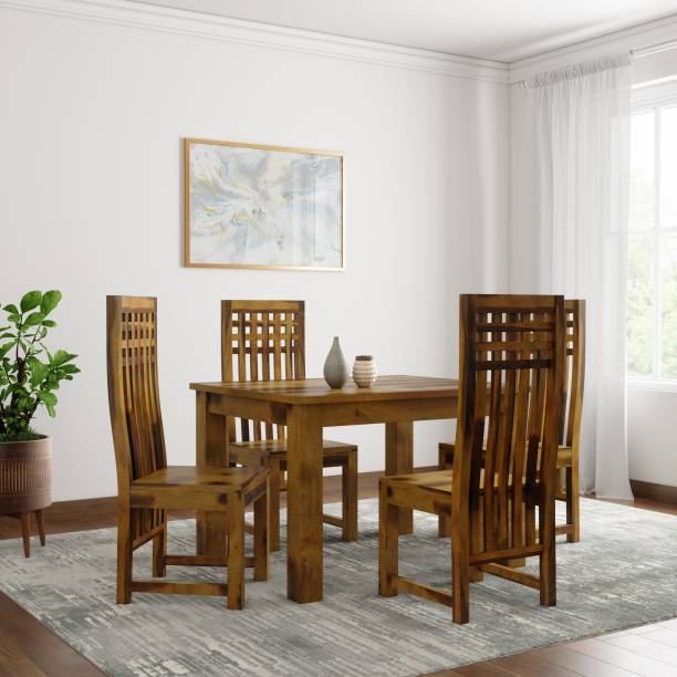 Sheesham Wood 4 Seater Dining Set – Design 4
