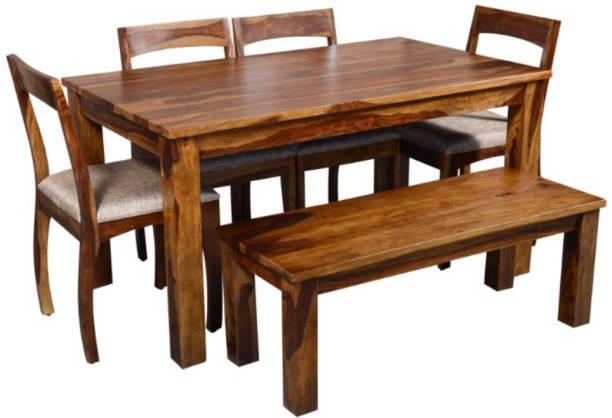 Sheesham Wood 6 Seater Dining Set – Design 11