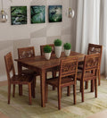 Sheesham Wood 6 Seater Dining Set – Design 12