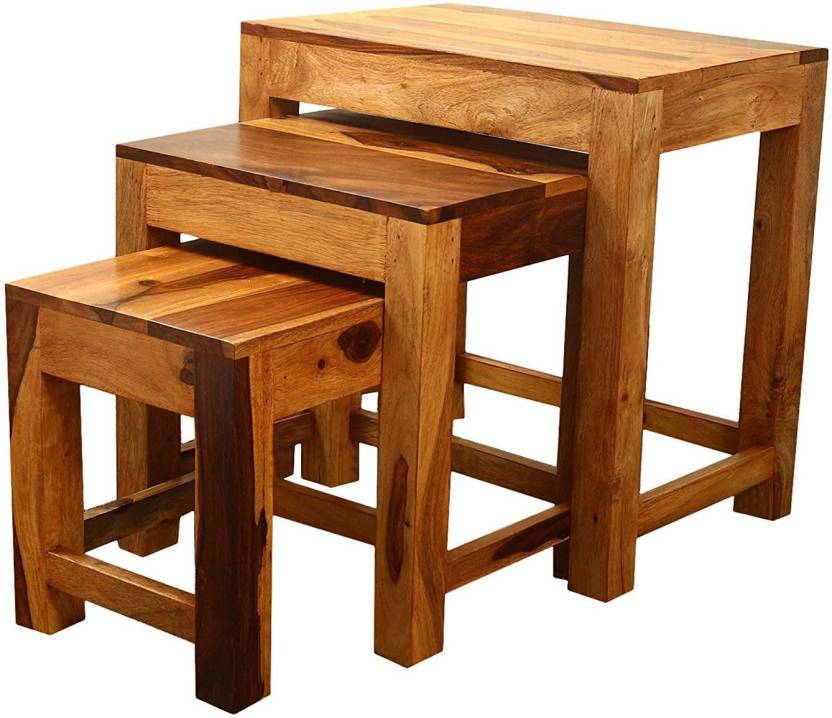 Sheesham Wood Nest of 3 Tables