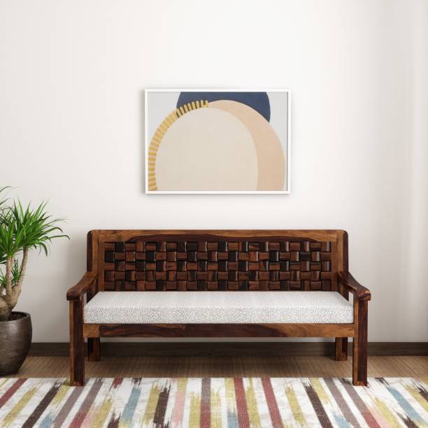 Sheesham Wood 3 Seater Sofa – Design 2