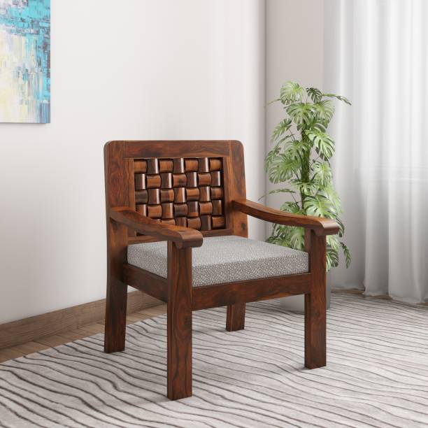 Sheesham Wood Single Seater Sofa – Design 4